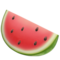 Watermelon emoji on Apple
